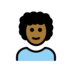 Person: Medium-dark Skin Tone, Curly Hair Emoji Copy Paste ― 🧑🏾‍🦱 - openmoji