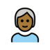 Person: Medium-dark Skin Tone, White Hair Emoji Copy Paste ― 🧑🏾‍🦳 - openmoji