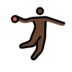Person Playing Handball: Dark Skin Tone Emoji Copy Paste ― 🤾🏿 - openmoji