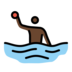 Person Playing Water Polo: Dark Skin Tone Emoji Copy Paste ― 🤽🏿 - openmoji