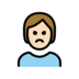 Person Pouting: Light Skin Tone Emoji Copy Paste ― 🙎🏻 - openmoji