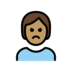 Person Pouting: Medium Skin Tone Emoji Copy Paste ― 🙎🏽 - openmoji
