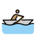 Person Rowing Boat: Medium Skin Tone Emoji Copy Paste ― 🚣🏽 - openmoji