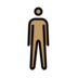 Person Standing: Medium Skin Tone Emoji Copy Paste ― 🧍🏽 - openmoji