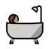 Person Taking Bath: Medium Skin Tone Emoji Copy Paste ― 🛀🏽 - openmoji