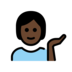 Person Tipping Hand: Dark Skin Tone Emoji Copy Paste ― 💁🏿 - openmoji