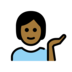 Person Tipping Hand: Medium-dark Skin Tone Emoji Copy Paste ― 💁🏾 - openmoji