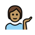 Person Tipping Hand: Medium Skin Tone Emoji Copy Paste ― 💁🏽 - openmoji