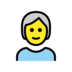 Person: White Hair Emoji Copy Paste ― 🧑‍🦳 - openmoji