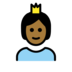 Person With Crown: Medium-dark Skin Tone Emoji Copy Paste ― 🫅🏾 - openmoji