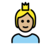 Person With Crown: Medium-light Skin Tone Emoji Copy Paste ― 🫅🏼 - openmoji