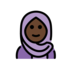 Woman With Headscarf: Dark Skin Tone Emoji Copy Paste ― 🧕🏿 - openmoji