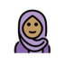 Woman With Headscarf: Medium Skin Tone Emoji Copy Paste ― 🧕🏽 - openmoji