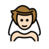 Person With Veil: Light Skin Tone Emoji Copy Paste ― 👰🏻 - openmoji