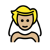 Person With Veil: Medium-light Skin Tone Emoji Copy Paste ― 👰🏼 - openmoji