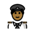 Pilot: Medium-dark Skin Tone Emoji Copy Paste ― 🧑🏾‍✈ - openmoji