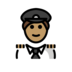 Pilot: Medium Skin Tone Emoji Copy Paste ― 🧑🏽‍✈ - openmoji