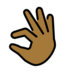 Pinching Hand: Medium-dark Skin Tone Emoji Copy Paste ― 🤏🏾 - openmoji