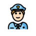 Police Officer: Light Skin Tone Emoji Copy Paste ― 👮🏻 - openmoji