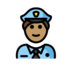 Police Officer: Medium Skin Tone Emoji Copy Paste ― 👮🏽 - openmoji