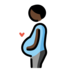 Pregnant Man: Dark Skin Tone Emoji Copy Paste ― 🫃🏿 - openmoji