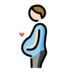 Pregnant Man: Light Skin Tone Emoji Copy Paste ― 🫃🏻 - openmoji