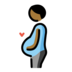 Pregnant Man: Medium-dark Skin Tone Emoji Copy Paste ― 🫃🏾 - openmoji