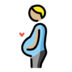 Pregnant Man: Medium-light Skin Tone Emoji Copy Paste ― 🫃🏼 - openmoji