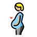 Pregnant Person: Medium-light Skin Tone Emoji Copy Paste ― 🫄🏼 - openmoji