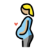 Pregnant Woman: Medium-light Skin Tone Emoji Copy Paste ― 🤰🏼 - openmoji