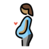 Pregnant Woman: Medium Skin Tone Emoji Copy Paste ― 🤰🏽 - openmoji