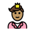 Prince: Medium Skin Tone Emoji Copy Paste ― 🤴🏽 - openmoji