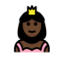 Princess: Dark Skin Tone Emoji Copy Paste ― 👸🏿 - openmoji