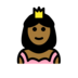 Princess: Medium-dark Skin Tone Emoji Copy Paste ― 👸🏾 - openmoji