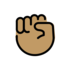 Raised Fist: Medium Skin Tone Emoji Copy Paste ― ✊🏽 - openmoji
