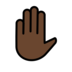 Raised Hand: Dark Skin Tone Emoji Copy Paste ― ✋🏿 - openmoji