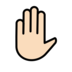 Raised Hand: Light Skin Tone Emoji Copy Paste ― ✋🏻 - openmoji