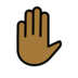Raised Hand: Medium-dark Skin Tone Emoji Copy Paste ― ✋🏾 - openmoji
