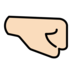 Right-facing Fist: Light Skin Tone Emoji Copy Paste ― 🤜🏻 - openmoji