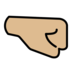 Right-facing Fist: Medium-light Skin Tone Emoji Copy Paste ― 🤜🏼 - openmoji