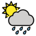 Sun Behind Rain Cloud Emoji Copy Paste ― 🌦️ - openmoji