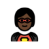 Superhero: Dark Skin Tone Emoji Copy Paste ― 🦸🏿 - openmoji