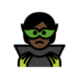 Supervillain: Dark Skin Tone Emoji Copy Paste ― 🦹🏿 - openmoji