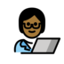 Technologist: Medium-dark Skin Tone Emoji Copy Paste ― 🧑🏾‍💻 - openmoji