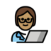 Technologist: Medium Skin Tone Emoji Copy Paste ― 🧑🏽‍💻 - openmoji