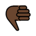 Thumbs Down: Dark Skin Tone Emoji Copy Paste ― 👎🏿 - openmoji