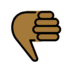 Thumbs Down: Medium-dark Skin Tone Emoji Copy Paste ― 👎🏾 - openmoji