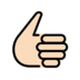 Thumbs Up: Light Skin Tone Emoji Copy Paste ― 👍🏻 - openmoji