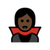 Vampire: Dark Skin Tone Emoji Copy Paste ― 🧛🏿 - openmoji