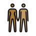 Woman And Man Holding Hands: Medium-dark Skin Tone, Medium Skin Tone Emoji Copy Paste ― 👩🏾‍🤝‍👨🏽 - openmoji